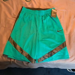 Nike teal workout shorts